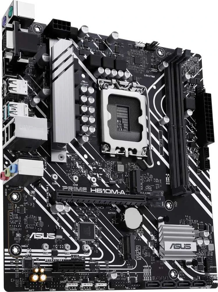 Pagrindinė plokštė ASUS PRIME H610M-A-CSM LGA1700 2DDR5 microATX 4xSATA MB 1xHDMI 1xDP 1xD-Sub 2xM.2