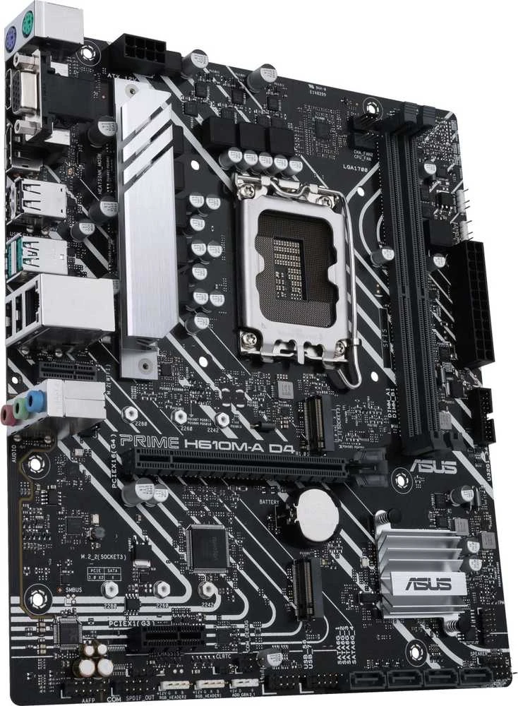 Pagrindinė plokštė ASUS PRIME H610M-A D4-CSM micro ATX LGA 1700