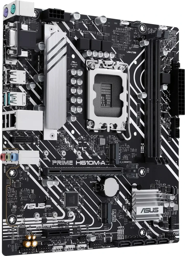 Pagrindinė plokštė Asus PRIME H610M-A R2.0 | Procesorių šeima Intel | Procesoriaus lizdas LGA1700 | Palaikomos standžiojo disko sąsajos M.2, SATA | SATA jungčių skaičius 4