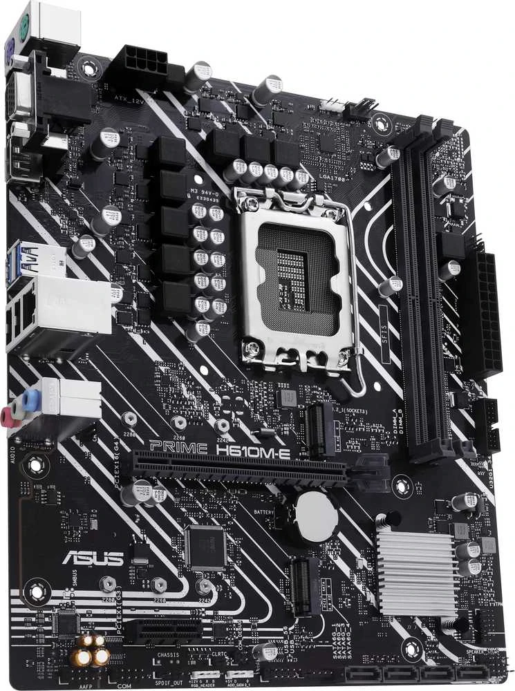 ASUS Prime H610M-E-CSM, Intel H610 pagrindinė plokštė - LGA1700 lizdas, DDR5