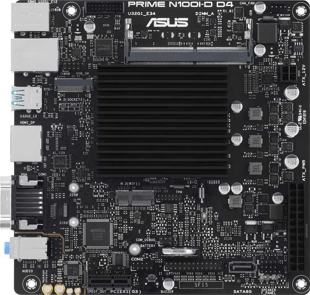 Pagrindinė plokštė ASUS PRIME N100I-D D4-CSM