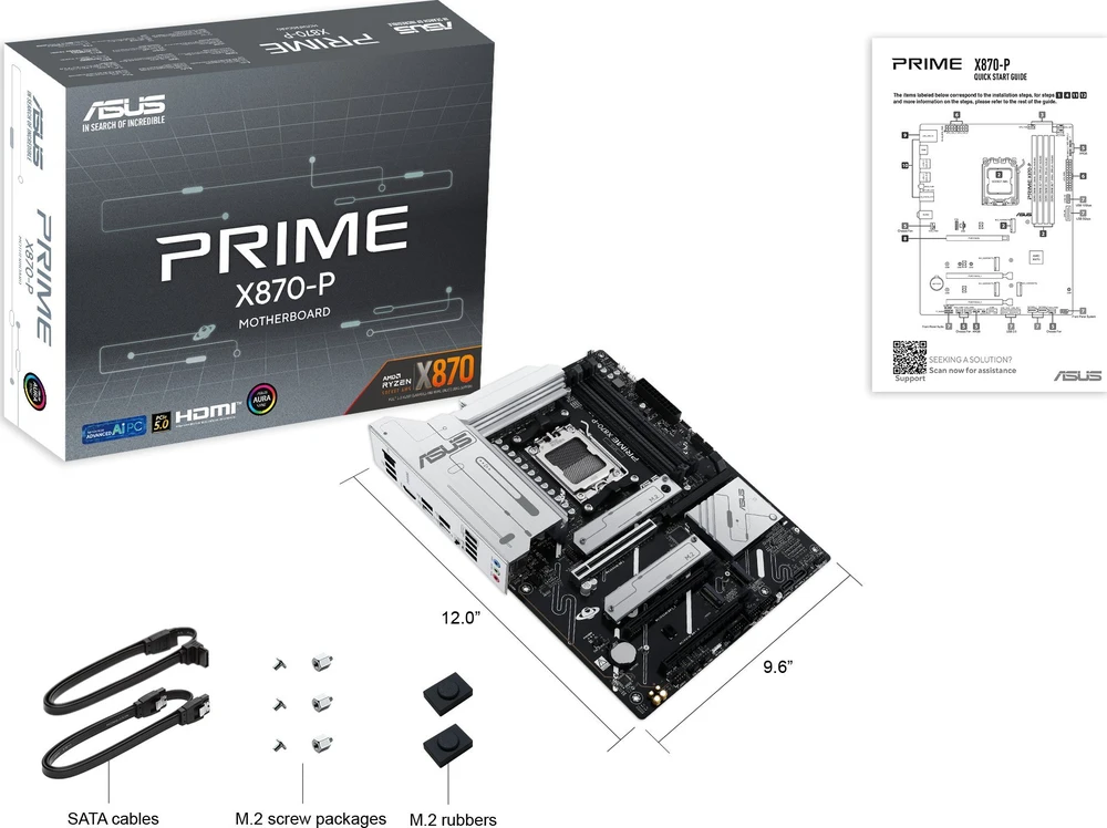 Pagrindinė plokštė ASUS PRIME X870-P