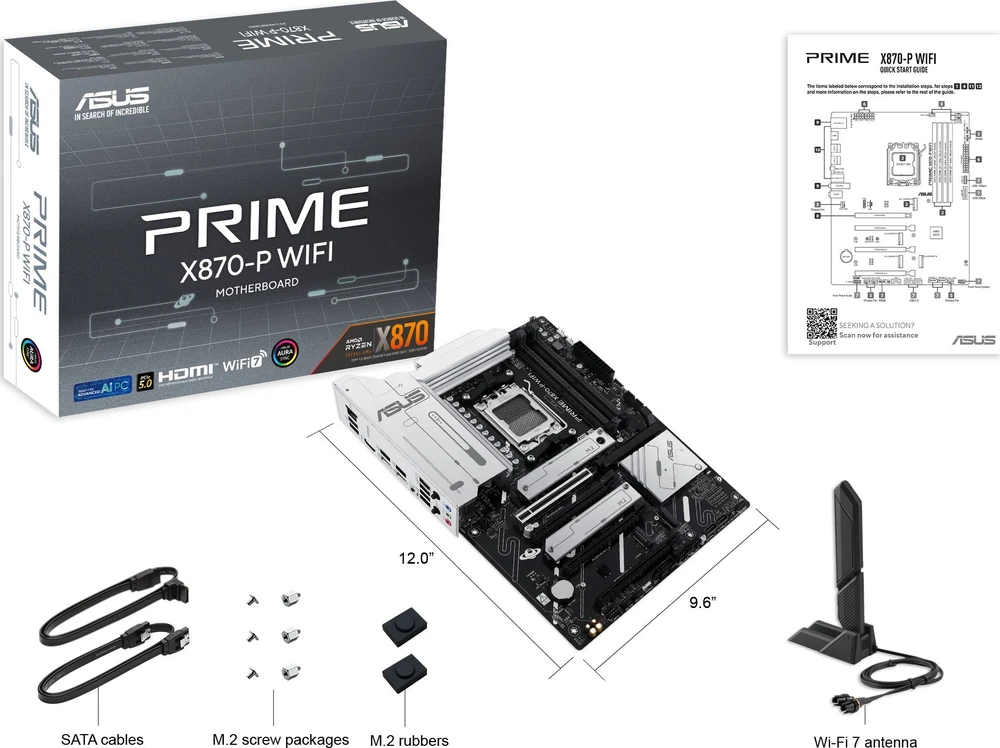 Pagrindinė plokštė Asus PRIME X870-P WIFI