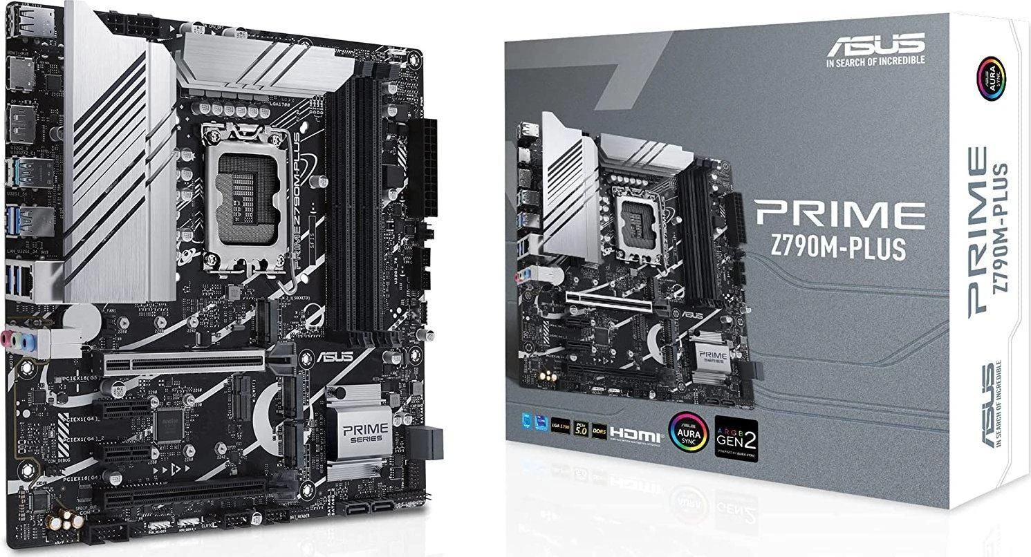 Pagrindinė plokštė ASUS Intel Z790/LGA1700/Micro-ATX/Memory DDR5/Atminties lizdai 4/2xPCI-Express 4.0 1x/1xPCI-Express 4.0 16x/1xPCI-Express 5.0 16x/3xM.2/1xHDMI/1xDisplayPort/2xUSB 2.0/5xUSB 3.2/1xUSB-C/1xRJ45/3xAudio port