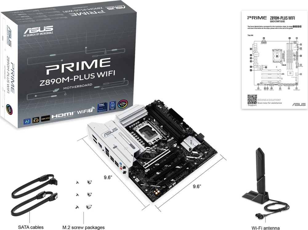 Pagrindinė plokštė Motininė Plokštė - ASUS PRIME Z890M-PLUS WIFI Intel Z890 LGA 1851 micro ATX