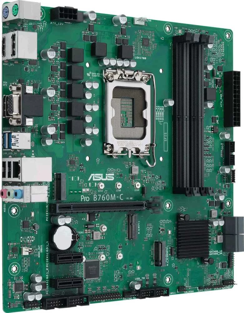 Pagrindinė plokštė ASUS Pro B760M-C-CSM/LGA1700/mATX