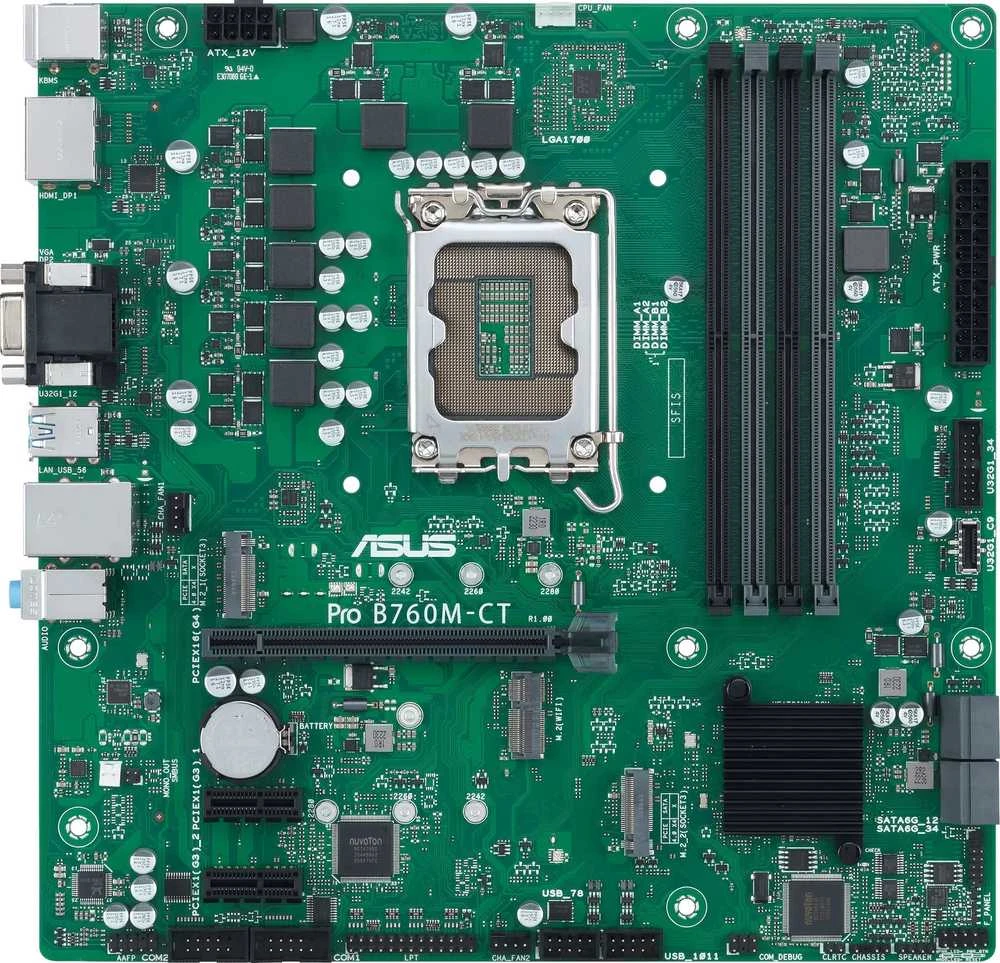 „Asus PRO B760M-CT-CSM“ pagrindinė plokštė