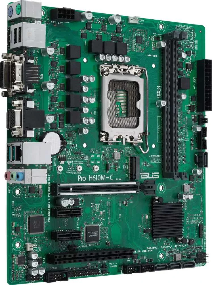 Pagrindinė plokštė ASUS Pro H610M-C-CSM/Micro-ATX/LGA1700