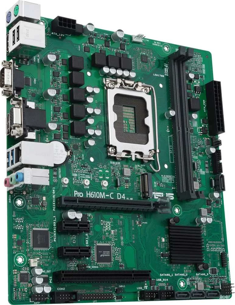 Motininė Plokštė - ASUS PRO H610M-C D4-CSM Intel H610 LGA 1700 micro ATX