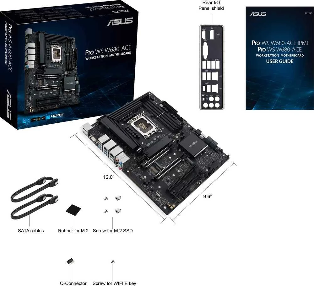 Pagrindinė plokštė ASUS PRO WS W680-ACE