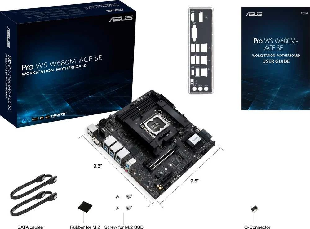 Pagrindinė plokštė ASUS Pro WS W680M-ACE SE
