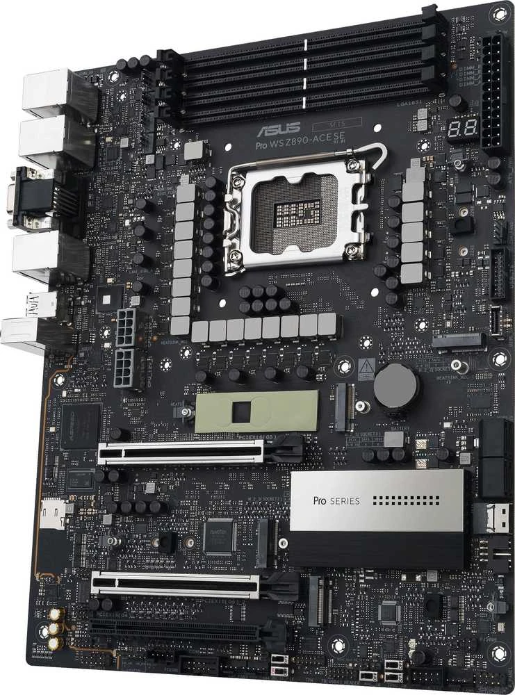 ASUS Pro WS Z890-ACE SE pagrindinė plokštė, LGA 1851 lizdas, Intel Z890, ATX, DDR5