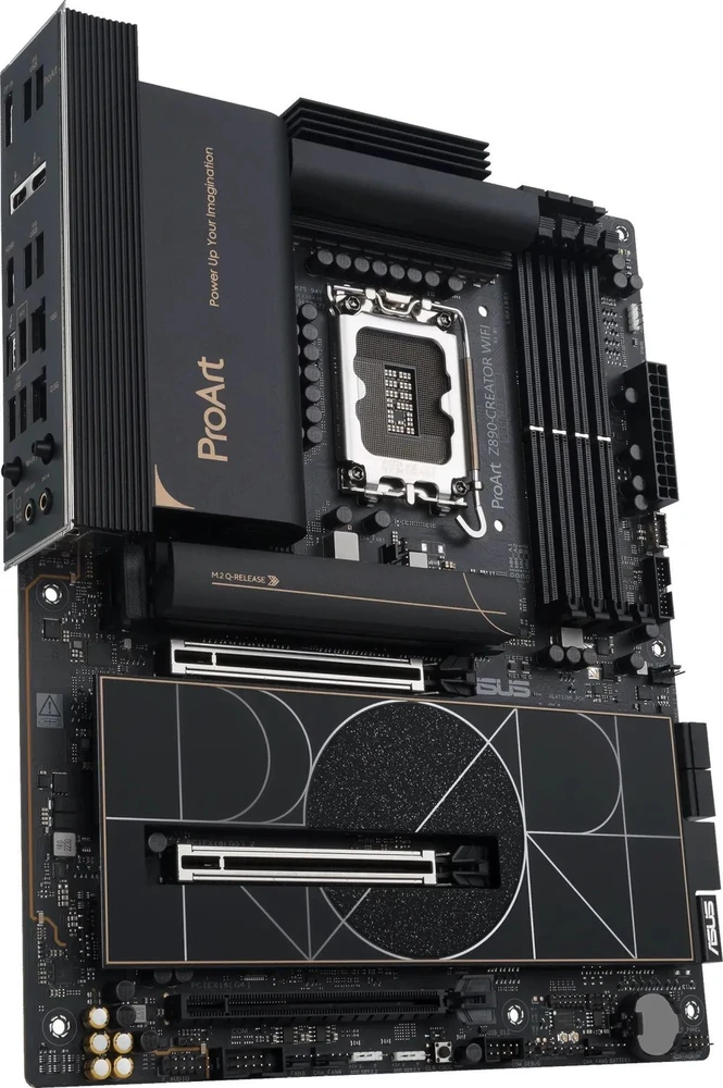 Pagrindinė plokštė ASUS PROART Z890-CREATOR WIFI LGA1851 4xDDR5 ATX MB 4xSATA 1xHDMI 2.1 3xThunderbolt 5xM.2