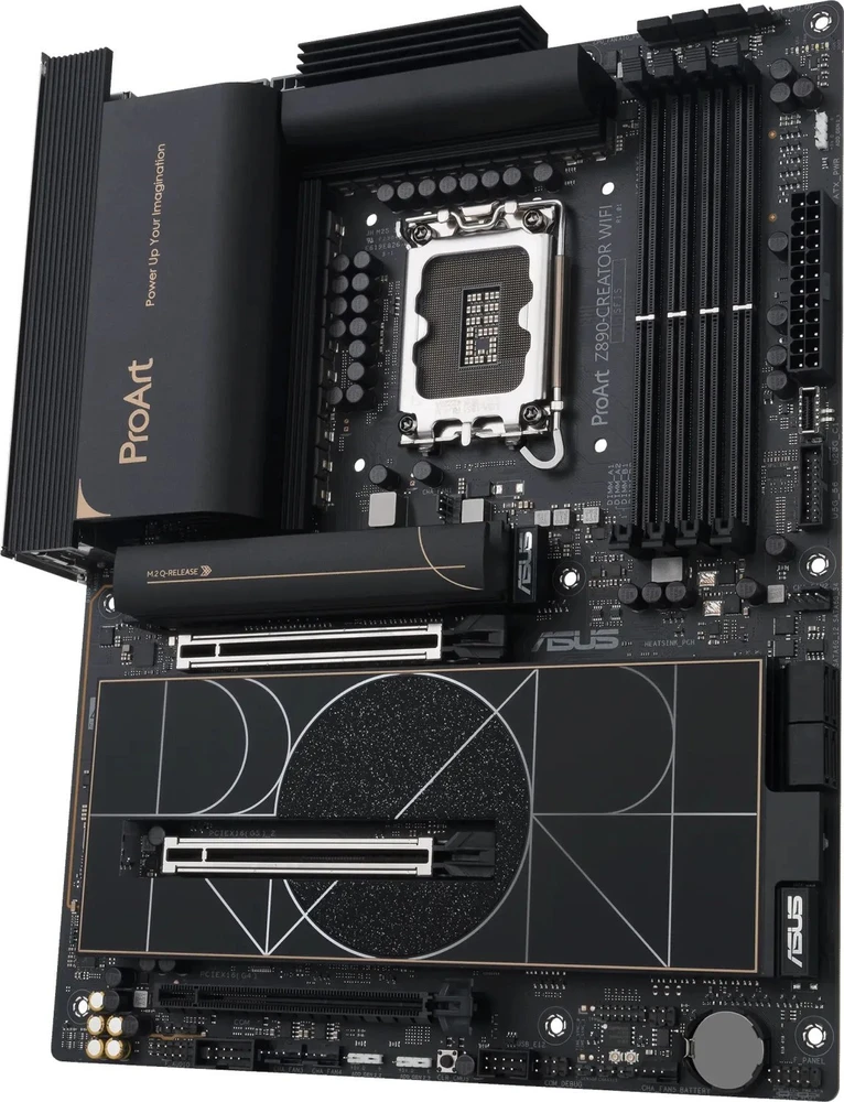 Pagrindinė plokštė ASUS PROART Z890-CREATOR WIFI LGA1851 4xDDR5 ATX MB 4xSATA 1xHDMI 2.1 3xThunderbolt 5xM.2