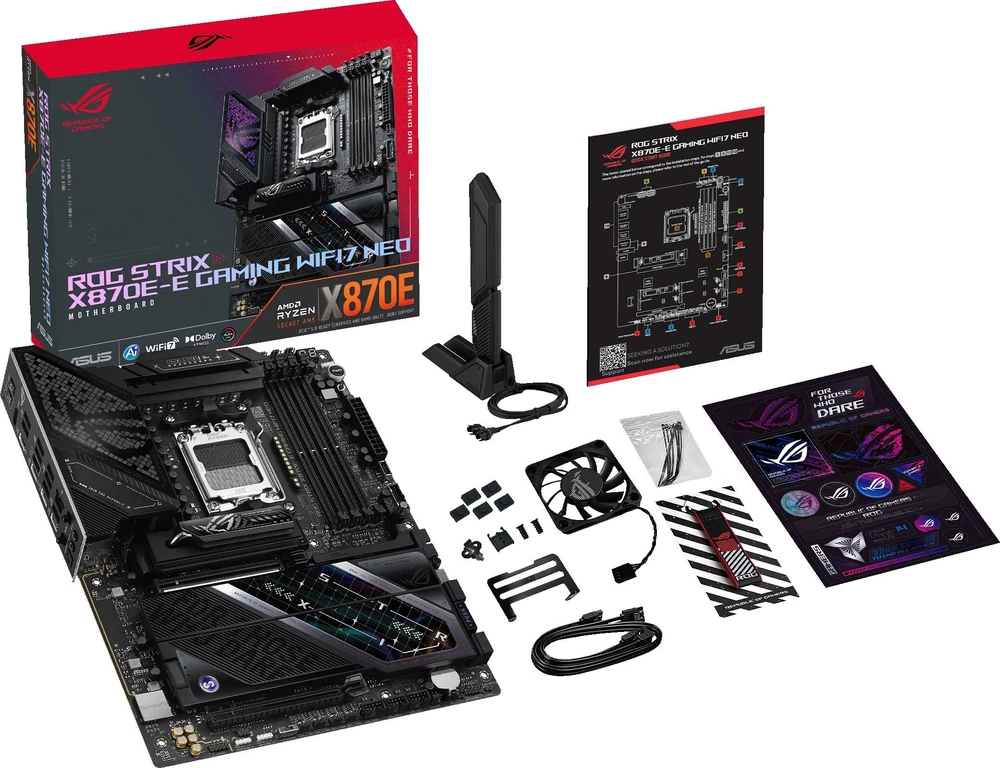 Pagrindinė plokštė ASUS ROG STRIX X870E-E GAMING WIFI7 NEO AMD X870E Socket AM5 ATX