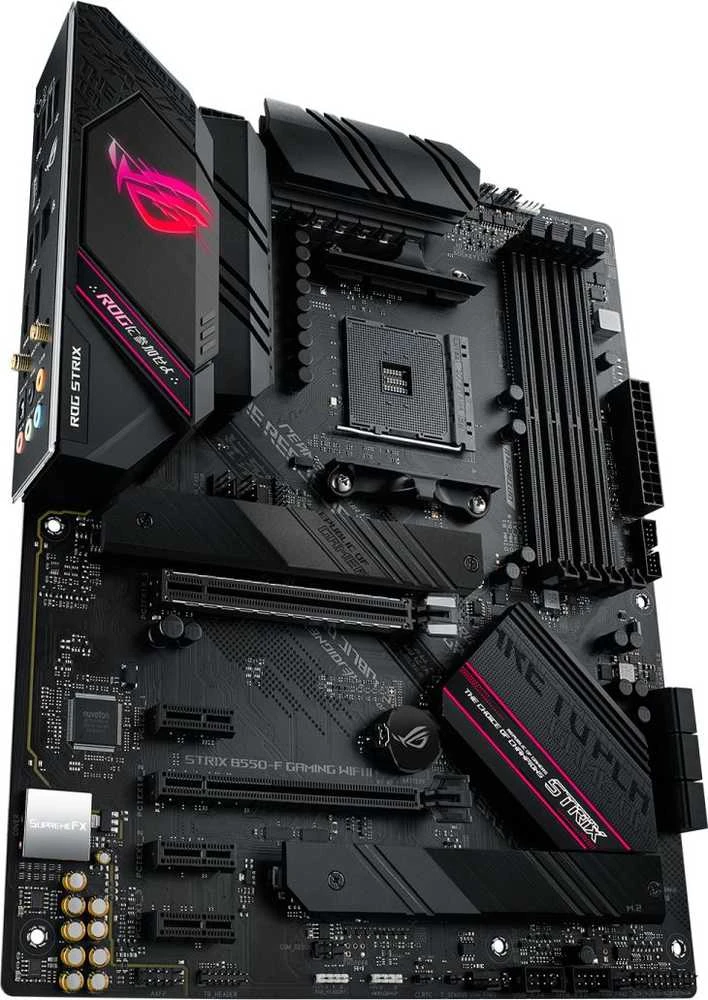 Pagrindinė plokštė ASUS AMD B550 SAM4/ATX/Memory DDR4/Atminties lizdai 4/3xPCI-Express 3.0 1x/1xPCI-Express 3.0 4x/1xPCI-Express 4.0 16x/2xM.2/STRIXB550-FGAMWIFIII