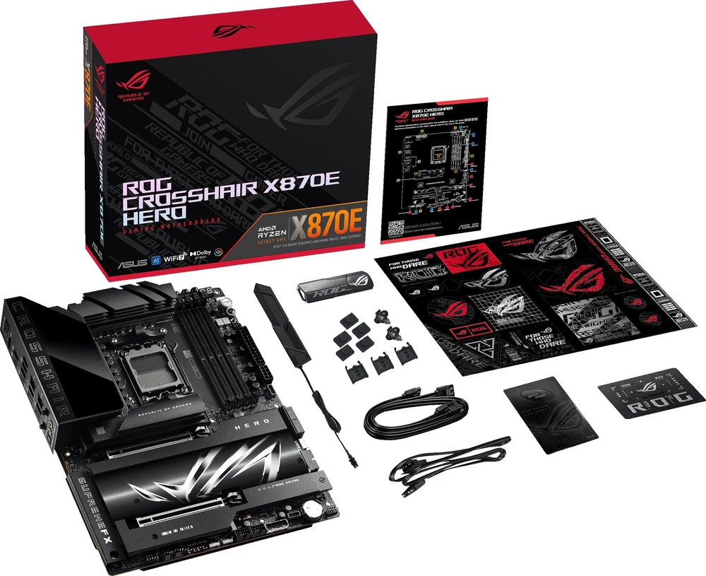Pagrindinė plokštė Asus ROG CROSSHAIR X870E HERO