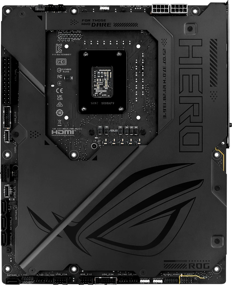 Pagrindinė plokštė MB ASUS ROG MAXIMUS Z890 HERO BTF (Intel.LGA1851.DDR5.ATX)