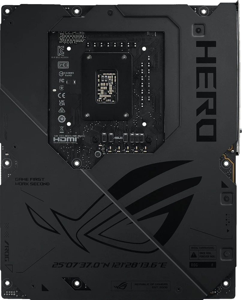 Pagrindinė plokštė Asus ROG MAXIMUS Z890 HERO | Procesorių šeima Intel | Procesoriaus lizdas LGA1851 | DDR5 | Palaikomos standžiojo disko sąsajos M.2, SATA | SATA jungčių skaičius 4
