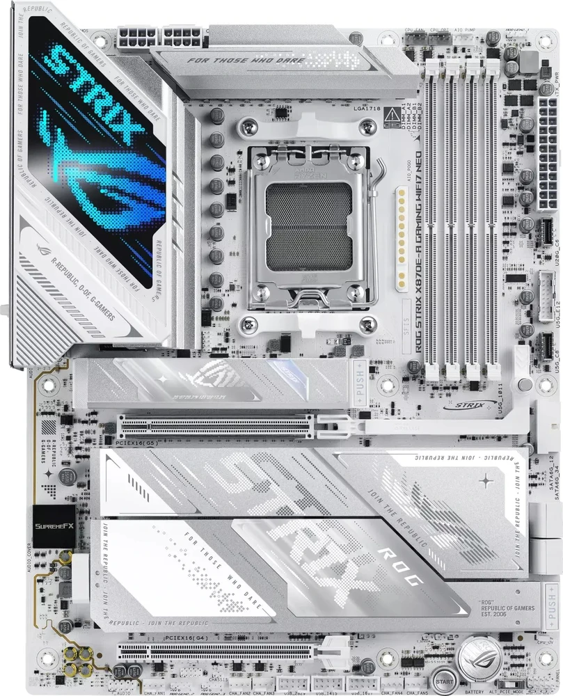 ASUS ROG STRIX X870E-A GAMING WIFI7 NEO AMD X870E Socket AM5 ATX pagrindinė plokštė