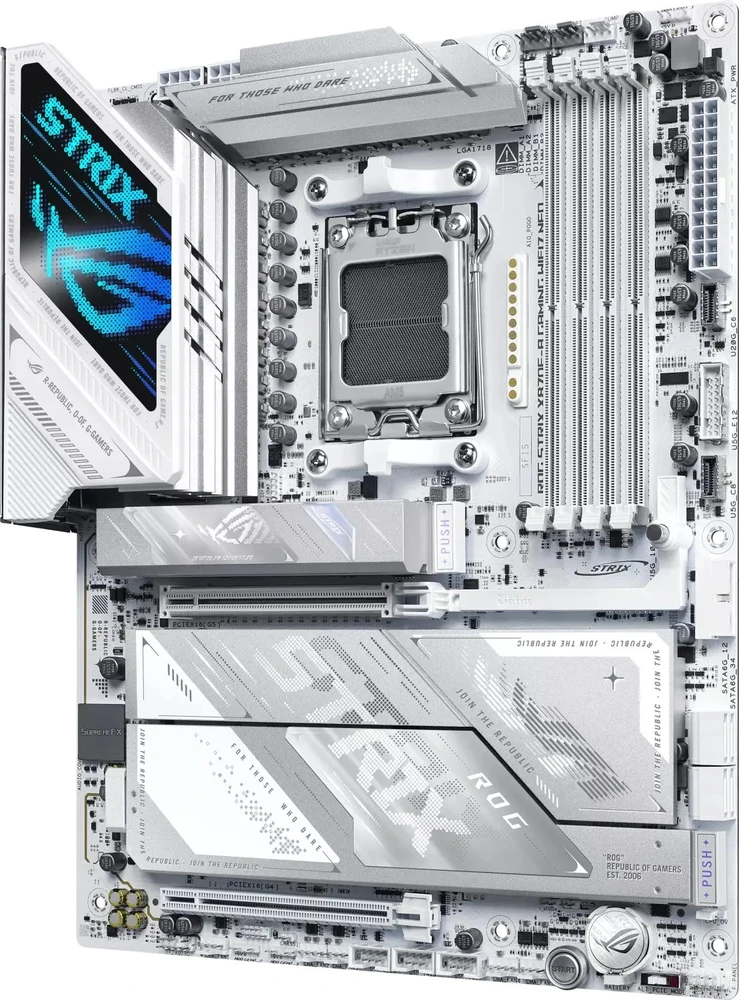 ASUS ROG STRIX X870E-A GAMING WIFI7 NEO AMD X870E Socket AM5 ATX pagrindinė plokštė