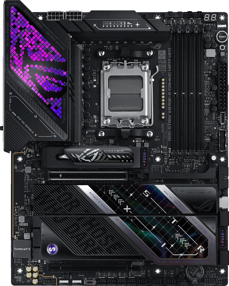Pagrindinė plokštė ASUS ROG STRIX X870E-E GAMING WIFI7 NEO AMD X870E Socket AM5 ATX