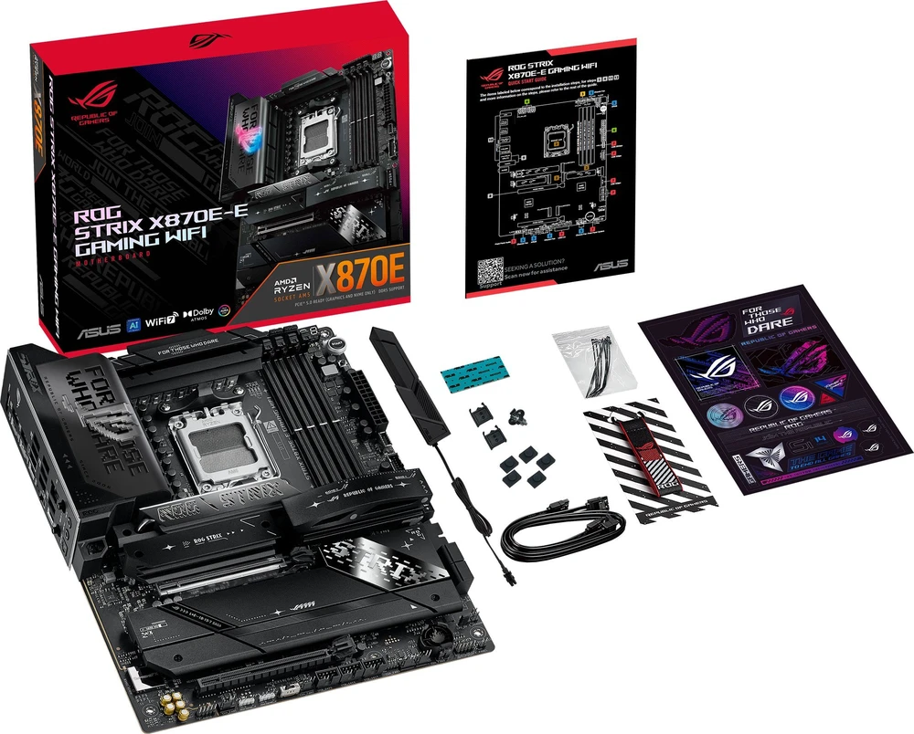 Pagrindinė plokštė Asus ROG STRIX X870E-E GAMING WIFI