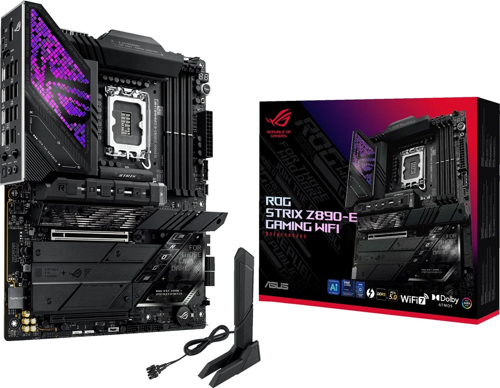 Pagrindinė plokštė ASUS ROG STRIX Z890-E GAMING WIFI LGA1851 DDR5 ATX MB