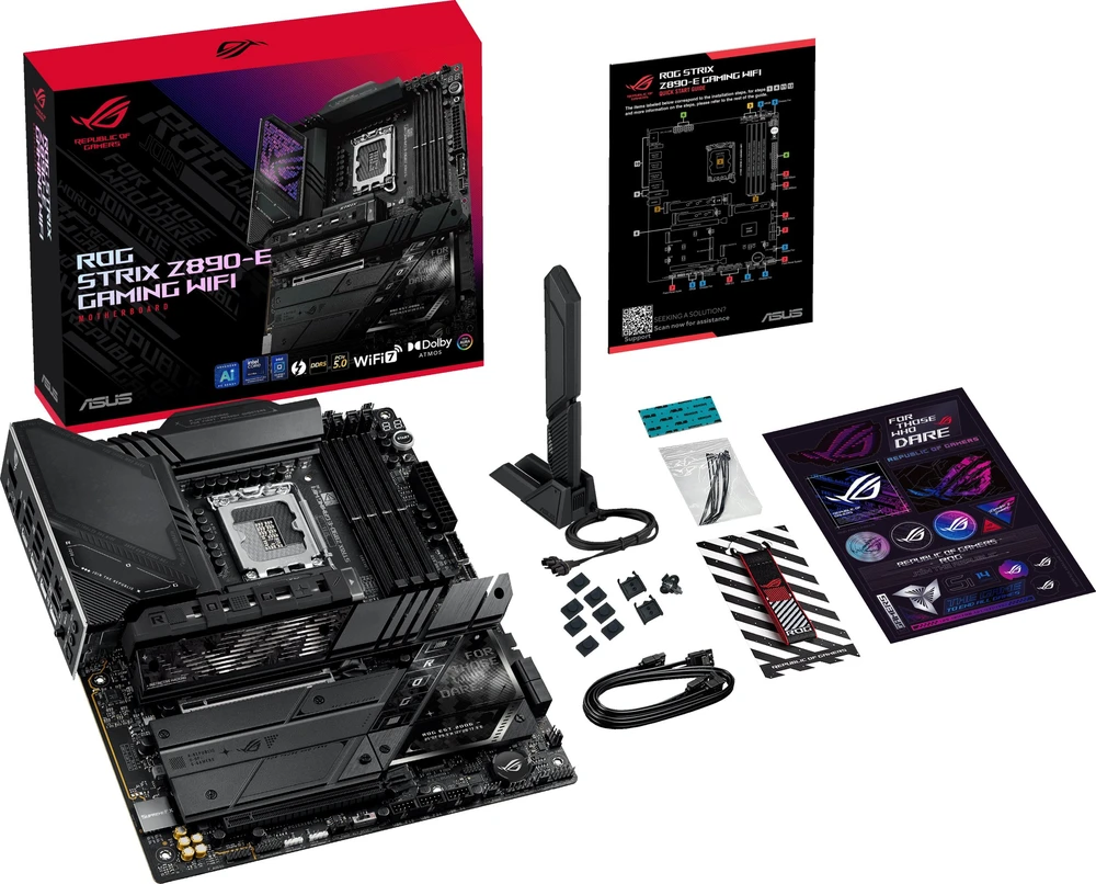 Pagrindinė plokštė ASUS ROG STRIX Z890-E GAMING WIFI LGA1851 DDR5 ATX MB