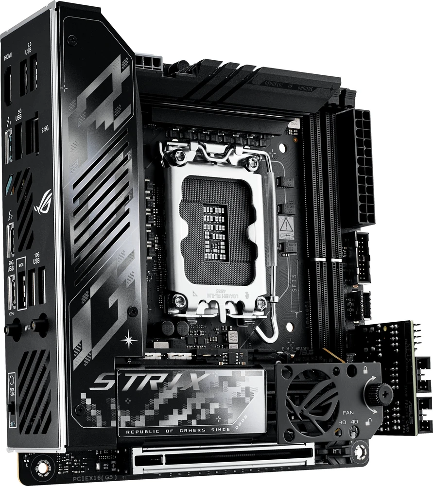 ASUS ROG Strix Z890-I žaidimų WiFi pagrindinė plokštė, LGA 1851 lizdas, Intel Z890, Mini-ITX, DDR5