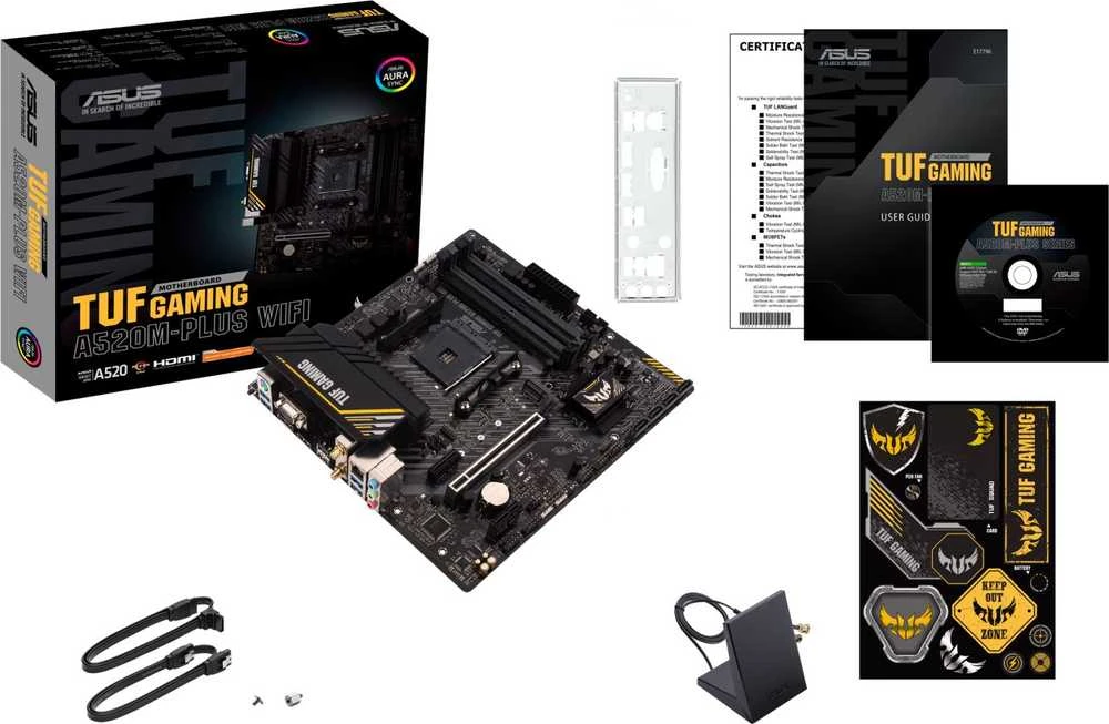Pagrindinė plokštė Asus | TUF GAMING A520M-PLUS | Procesorių šeima AMD | Procesoriaus lizdas AM4 | DDR4 | Atminties lizdai 4 | Palaikomos standžiojo disko sąsajos SATA, M.2 | SATA jungčių skaičius 4 | Lustų rinkinys AMD A520 | Mikro ATX