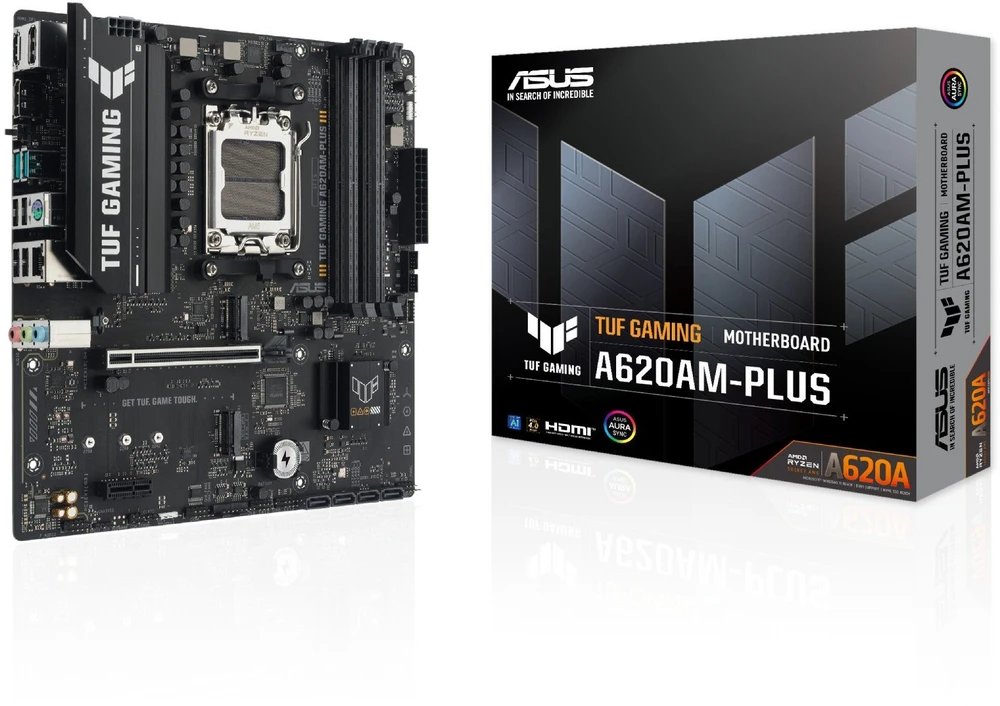 Pagrindinė plokštė ASUS TUF GAMING A620AM-PLUS, AMD, Lizdas AM5, AMD Ryzen 7000 serija, AMD Ryzen 8000 serija, AMD Ryzen 9000 serija, Lizdas AM5, DDR5-SDRAM, 256 GB