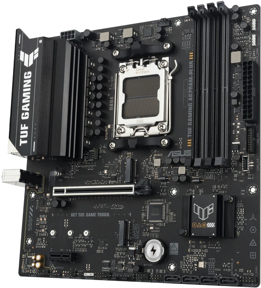 Pagrindinė plokštė ASUS TUF GAMING A620AM-PLUS, AMD, Lizdas AM5, AMD Ryzen 7000 serija, AMD Ryzen 8000 serija, AMD Ryzen 9000 serija, Lizdas AM5, DDR5-SDRAM, 256 GB