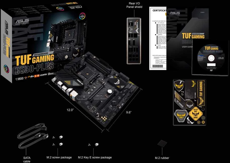 Pagrindinė plokštė Asus TUF GAMING B550-PLUS