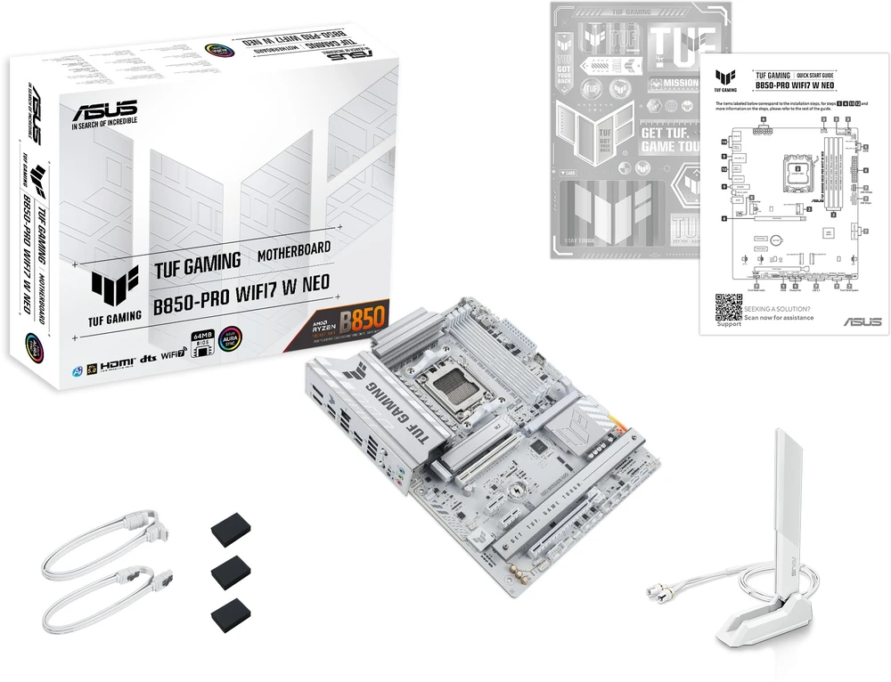 Pagrindinė plokštė ASUS TUF GAMING B850-PRO WIFI7 W NEO AMD B850 Socket AM5 ATX