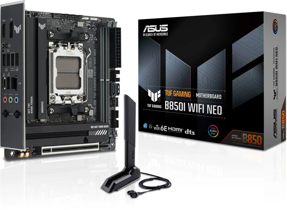 pagrindinė plokštė Asus TUF GAMING B850I WIFI NEO