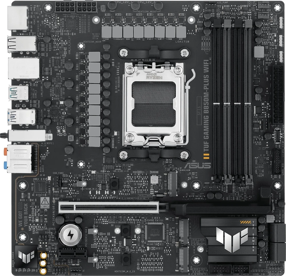 Pagrindinė plokštė ASUS TUF GAMING B850M-PLUS WIFI