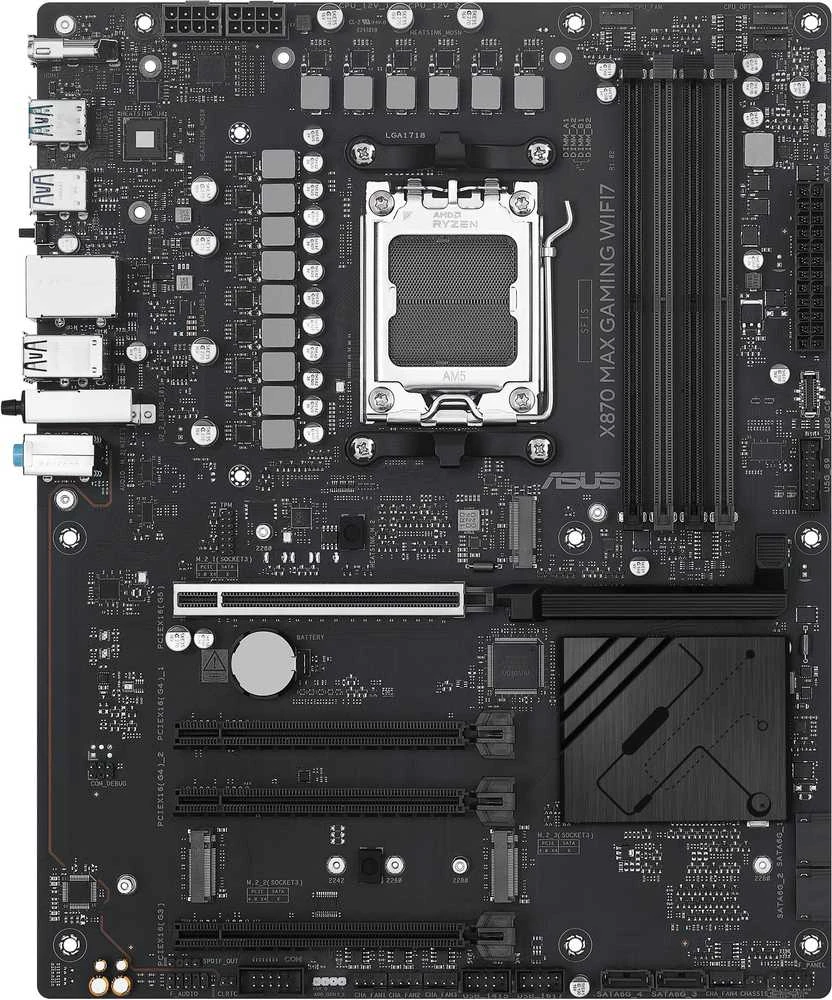 Pagrindinė plokštė ASUS X870 MAX GAMING WIFI7 AM5 MB 4xDDR5