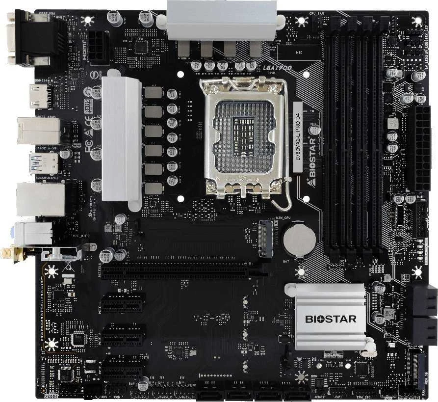Pagrindinė plokštė Motininė Plokštė - Biostar B760MX2-E Pro D4
