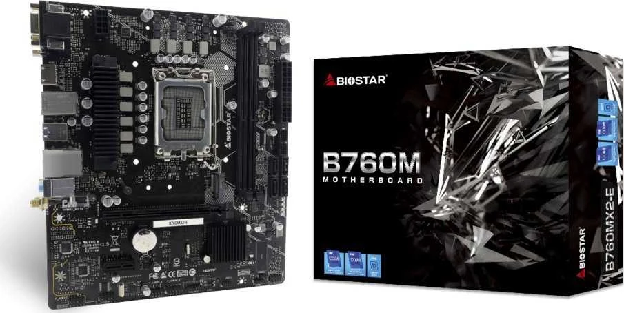 Biostar B760MX2-E D4 pagrindinė plokštė Intel B760 LGA 1700 micro ATX