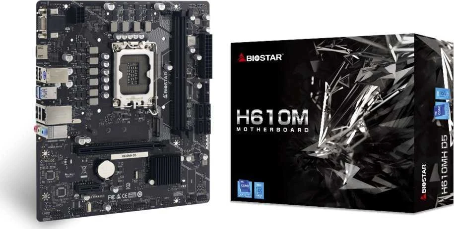 Motininė Plokštė - BIOSTAR H610MH D5 Micro ATX