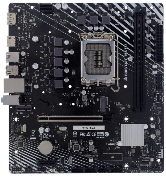 BIOSTAR H810MTE 2.0 pagrindinė plokštė