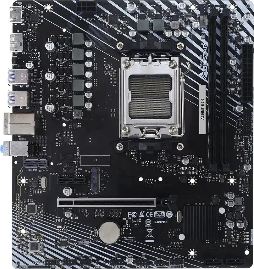 BIOSTAR A620MT-E 2.0 pagrindinė plokštė