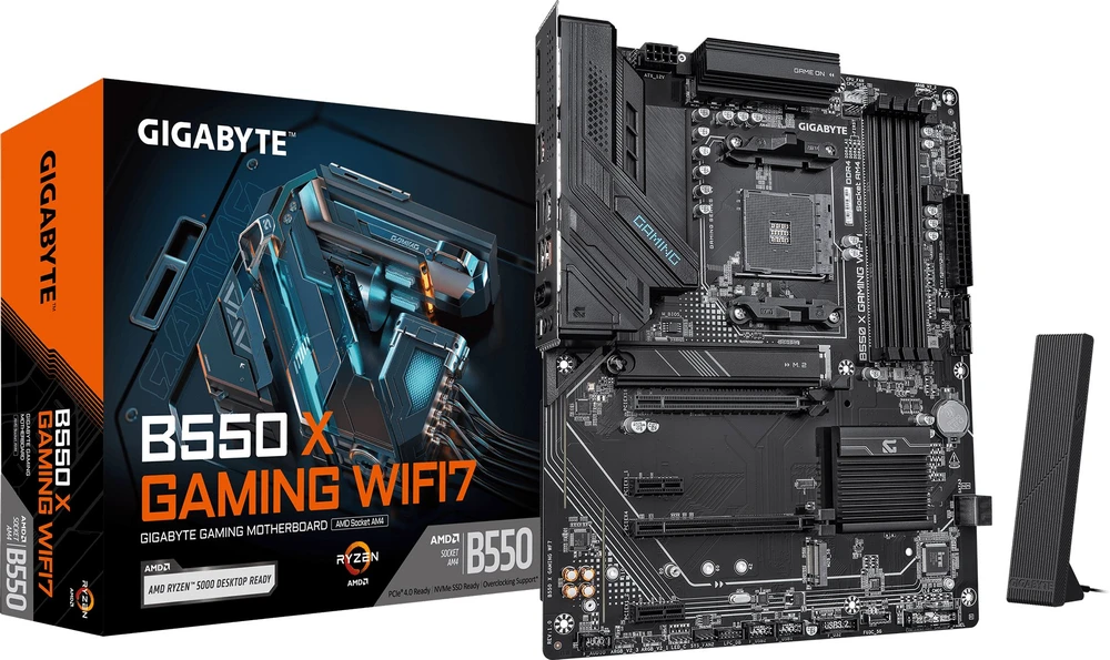 GIGABYTE B550 X Gaming WIFI7 pagrindinė plokštė AM4 lizdas