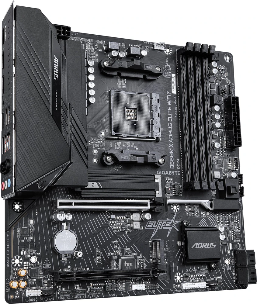 Pagrindinė plokštė GIGABYTE B550M X AORUS ELITE WIFI7 AMD B550 AM4 lizdas „micro ATX“