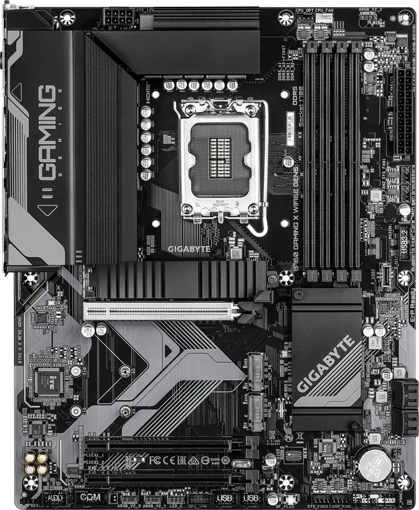 „GIGABYTE B760 GAMING X WIFI6E GEN5“ pagrindinė plokštė – palaiko 14-os kartos „Intel Core“ procesorius, 8+1+1 fazės VRM, iki 5600MHz DDR5, 3xPCIe 4.0 M.2, „Wi-Fi 6E“, 2.5 GbE LAN, USB 3.2 Gen 2