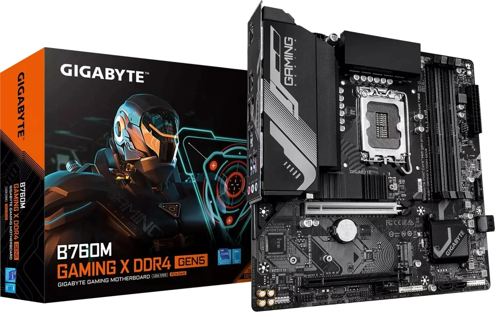 Pagrindinė plokštė GIGABYTE B760M G X DDR4 GEN5