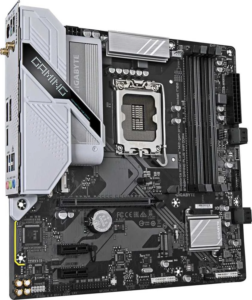 pagrindinė plokštė Gigabyte B760M GAMING PLUS WIFI DDR4