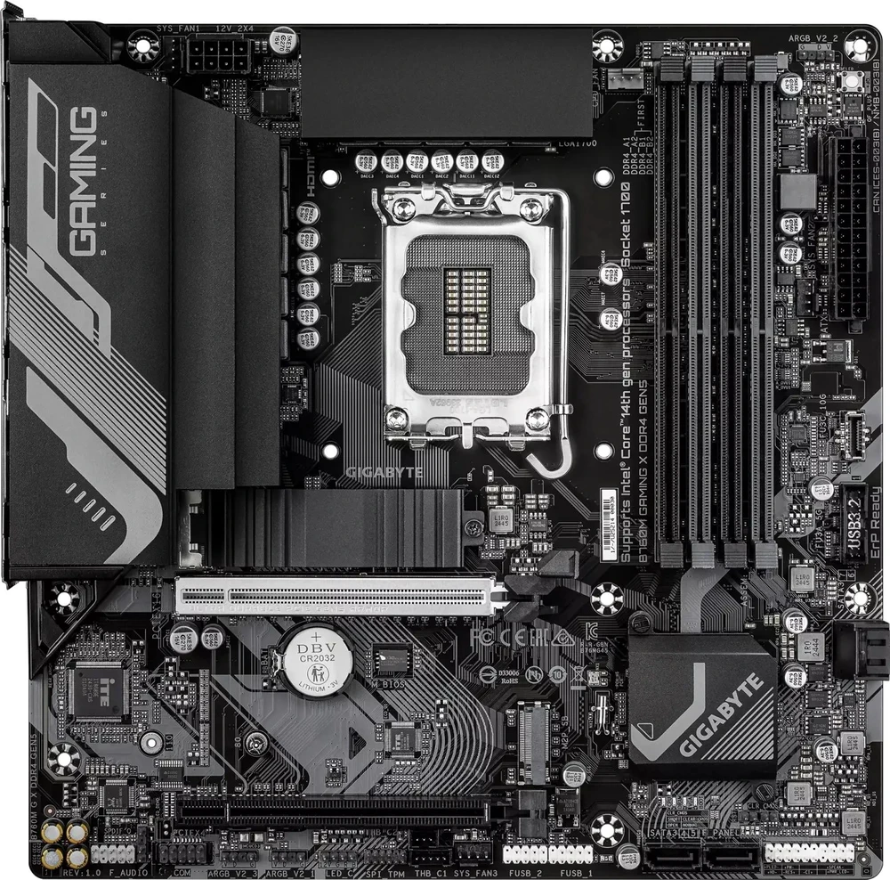 Pagrindinė plokštė GIGABYTE B760M G X DDR4 GEN5