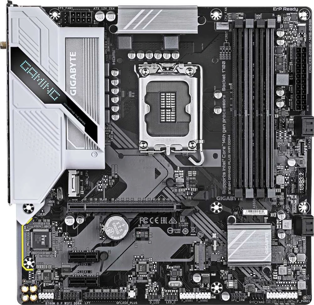 pagrindinė plokštė Gigabyte B760M GAMING PLUS WIFI DDR4